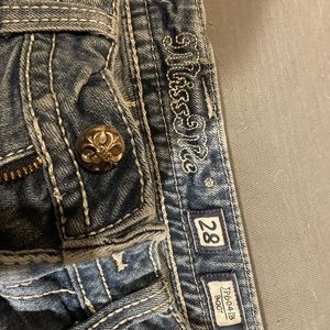 Miss Me jeans, size 28, blue jeans little bit faded